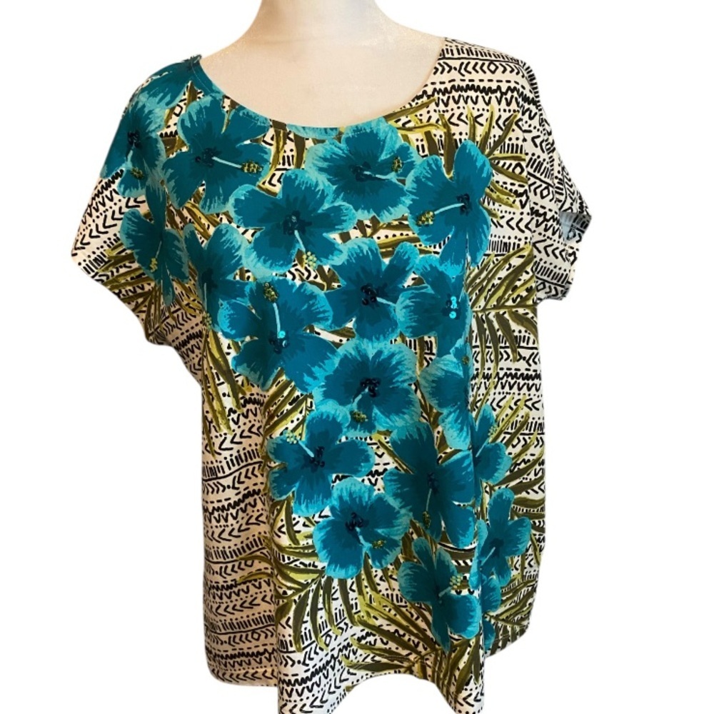 Ruby R.Dd floral top size PL